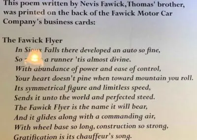 The Fawick Flyer at The Old Courthouse Museum